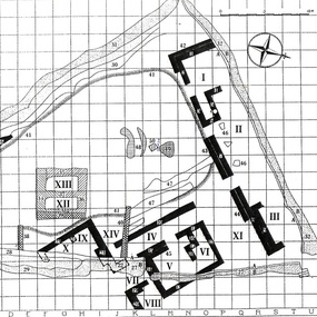 The sanctuary of Ayia Irini, general layout (after Gjerstad et al. 1935, 665)