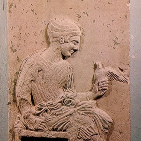 Grave relief of Aristila from Marion (Circa 420 BC). Local Museum of Marion-Arsinoe, Polis Chrysochous, MMA 276. © Department of Antiquities (photograph: Department of Antiquities).