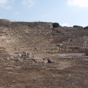 The theater of Nea Paphos (courtesy of the Director of the Department of Antiquities, Cyprus).