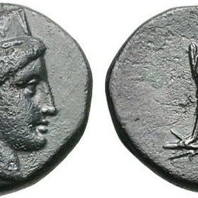 Ptolemy I, bronze coin from Cyprus with Aphrodite. Gemini V, 6 January 2009, 687 (7,60 g, 20 mm). Sv. 74.