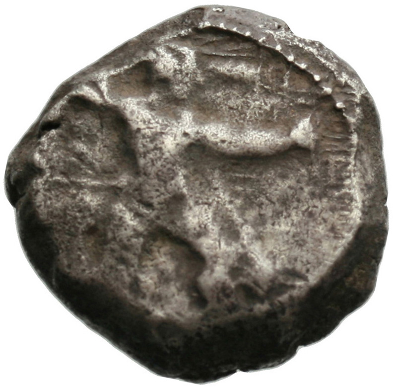 Εμπροσθότυπος 'SilCoinCy A1812, acc.no.: . Silver coin of king  of  . Weight: 10.89g, Axis: 3h, Diameter: 23mm. Obverse type: Heracles advancing r. holding club and bow. Obverse symbol: -. Obverse legend: - in -. Reverse type: Lion devouring stag r.. Reverse symbol: -. Reverse legend: b'z in Phoenician. 'BMC Cyprus, A Catalogue of the Greek Coins in the British Museum, Cyprus'.