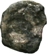 Οπισθότυπος 'SilCoinCy A1839, acc.no.: . Silver coin of king Uncertain king of Salamis of Salamis 480-411 BC. Weight: 0.08g, Axis: 2h, Diameter: 6mm. Obverse type: Ram's head l.. Obverse symbol: -. Obverse legend: - in -. Reverse type: Smooth. Reverse symbol: -. Reverse legend: - in -.