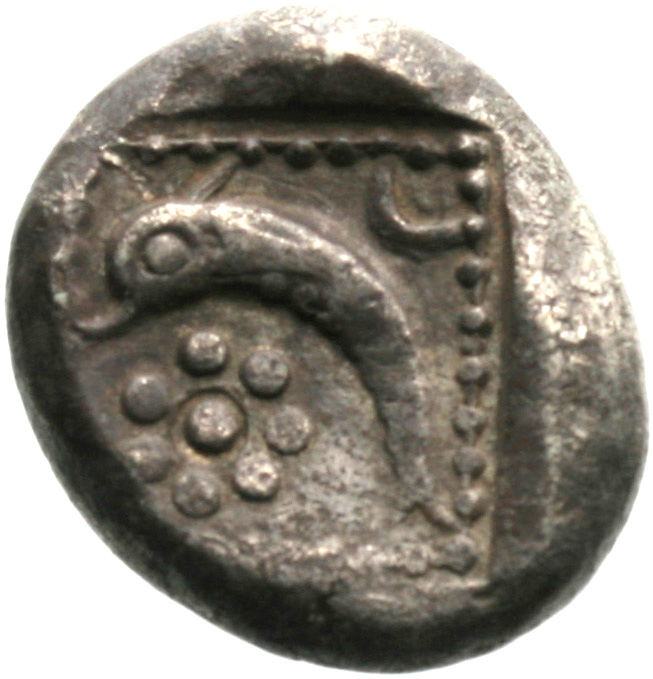 Οπισθότυπος 'SilCoinCy A1899, acc.no.: . Silver coin of king  of  . Weight: 0.75g, Axis: 9h, Diameter: 20mm. Obverse type: -. Obverse symbol: -. Obverse legend: - in -. Reverse type: -. Reverse symbol: -. Reverse legend: - in -.