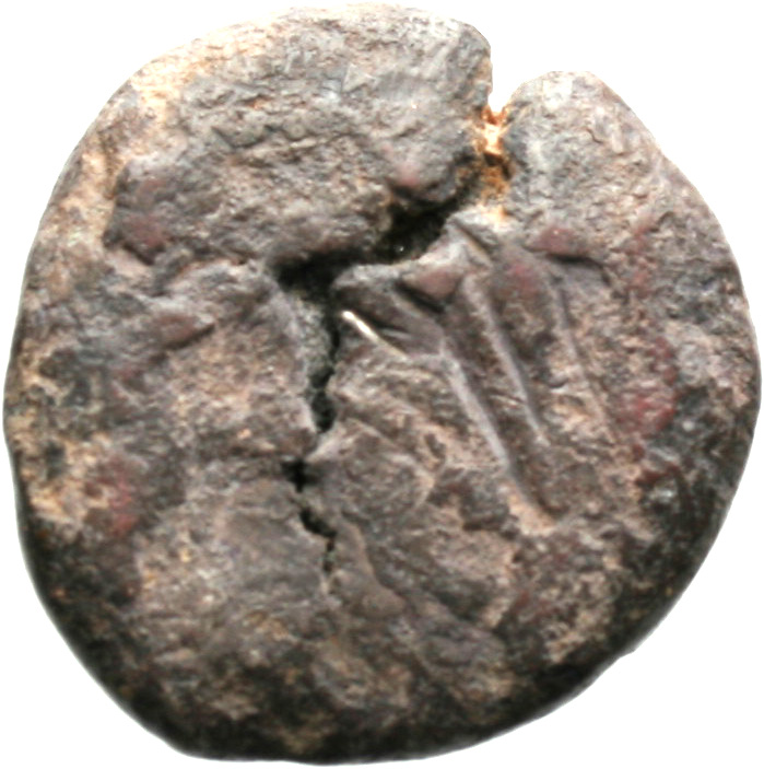 Reverse 'SilCoinCy A1921, acc.no.: . Silver coin of king Uncertain king of Salamis of Salamis 480-411 BC. Weight: 11.02g, Axis: 2h, Diameter: 21mm. Obverse type: -. Obverse symbol: -. Obverse legend: - in -. Reverse type: -. Reverse symbol: -. Reverse legend: - in -.