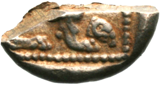 Reverse 'SilCoinCy A1922, acc.no.: . Silver coin of king Baalmilk I of Kition 475 - 450 BC. Weight: 4.13g, Axis: 10h, Diameter: 19mm. Obverse type: Heracles advancing r. holding club and bow. Obverse symbol: -. Obverse legend: - in -. Reverse type: Lion seated r., ram’s head on it’s feet. Reverse symbol: -. Reverse legend: - in -.