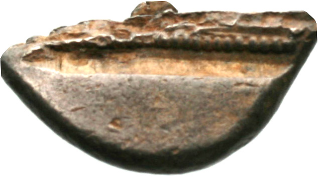 Οπισθότυπος 'SilCoinCy A1925, acc.no.: . Silver coin of king Uncertain king of Kition of Kition 525 - 480 BC. Weight: 2.89g, Axis: 10h, Diameter: 16mm. Obverse type: -. Obverse symbol: -. Obverse legend: - in -. Reverse type: -. Reverse symbol: -. Reverse legend: - in -.