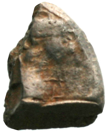 Εμπροσθότυπος 'SilCoinCy A1928, acc.no.: . Silver coin of king Uncertain king of Idalion of Idalion 500 - 480 BC. Weight: 2.37g, Axis: 12h, Diameter: 13mm. Obverse type: -. Obverse symbol: -. Obverse legend: - in -. Reverse type: -. Reverse symbol: -. Reverse legend: - in -.