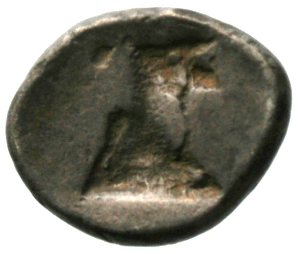 Οπισθότυπος 'SilCoinCy A1929, acc.no.: . Silver coin of king Uncertain king of Idalion of Idalion 500 - 480 BC. Weight: 3.56g, Axis: 4h, Diameter: 16mm. Obverse type: -. Obverse symbol: -. Obverse legend: - in -. Reverse type: -. Reverse symbol: -. Reverse legend: - in -.