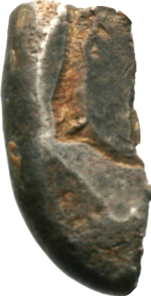 Οπισθότυπος 'SilCoinCy A1939, acc.no.: . Silver coin of king Evelthon's successors of Salamis 500 - 478 BC. Weight: 3.15g, Axis: 9h, Diameter: 17mm. Obverse type: Ram recumbent l.. Obverse symbol: -. Obverse legend: to-se in Cypriot syllabic. Reverse type: -. Reverse symbol: -. Reverse legend: - in -.