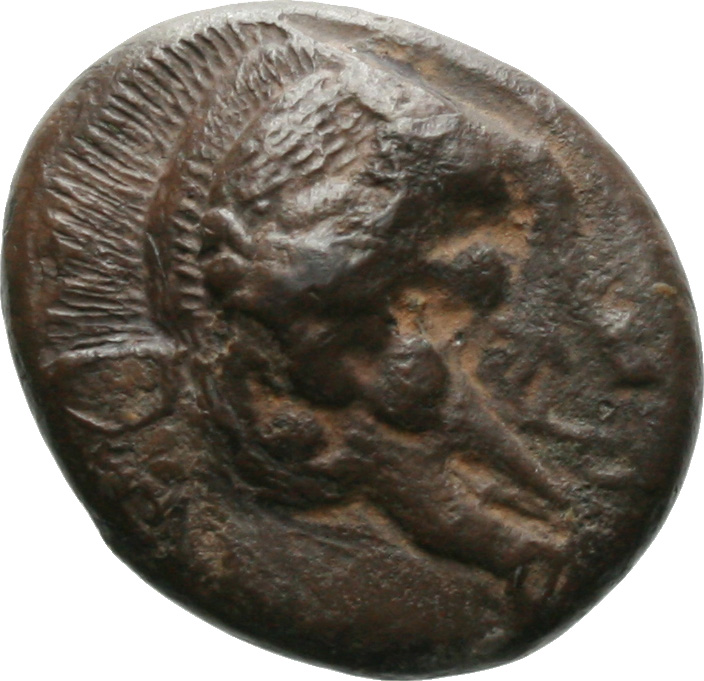 Εμπροσθότυπος 'SilCoinCy A1990, acc.no.: no number. Silver coin of king Philothemis of Uncertain Cypriot mint  - . Weight: 0.16g, Axis: -, Diameter: -. Obverse type: -. Obverse symbol: -. Obverse legend: te-mi in Cypriot syllabic. Reverse type: Winged solar disc with rays above and below. Reverse symbol: -. Reverse legend: pa-si / pi-lt in Cypriot syllabic.